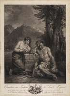 TvB G 5385
<br/>
Canadees echtpaar bij de graftombe van hun kind
<br/>
<em>Ingouf, François Robert (1747-1812)</em>